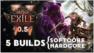 5 BUILDS PARA SOFTCORE E HARDCORE NO POE 2 0.5