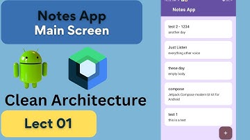 01 Main Screen UI | Notes App | Jetpack Compose | MVVM | Clean Architecture | Android
