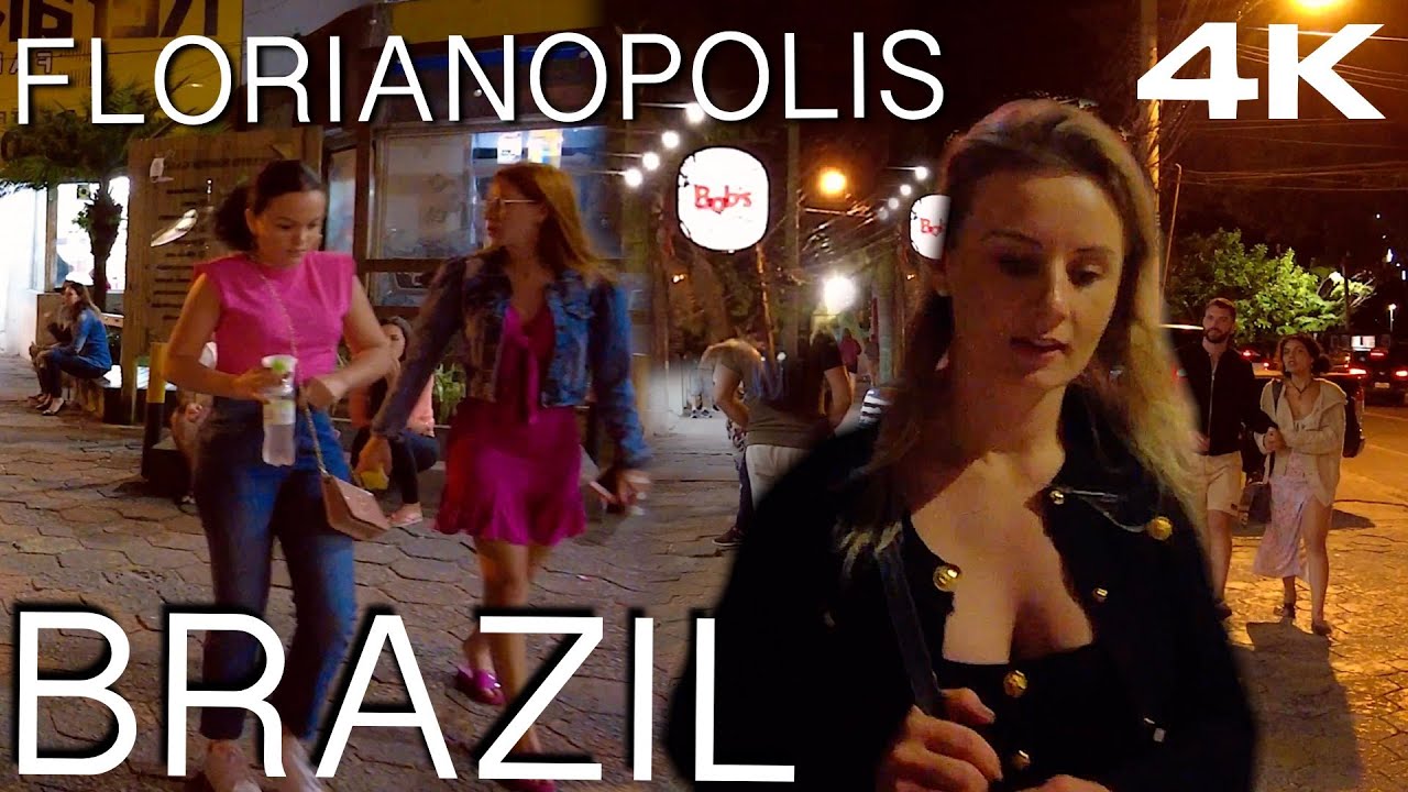 Florianopolis. Brazil. 4K Walk. Floripa. Santa Catarina
