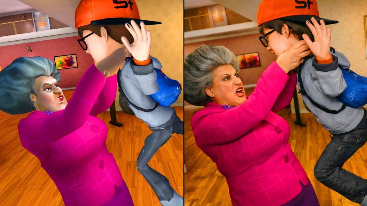 Страшная учительница 3D в реальной жизни