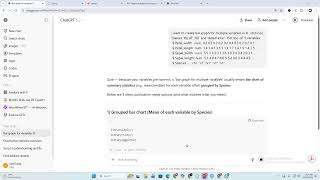 Use of AI for script generating and data visualization in R