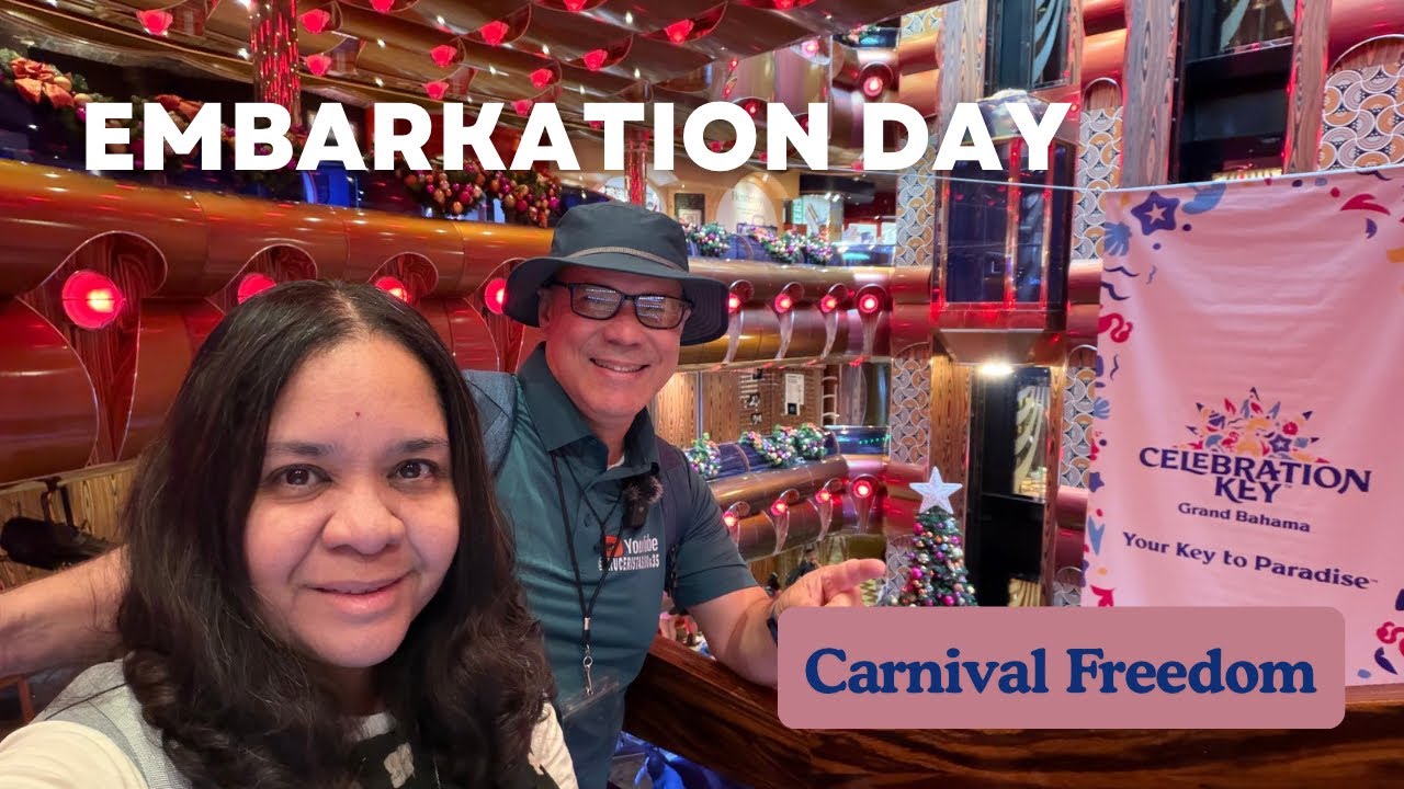 ¡Regresamos!  Dia de embarque - Crucero de navidad a bordo del Carnival Freedom (Ep.1)