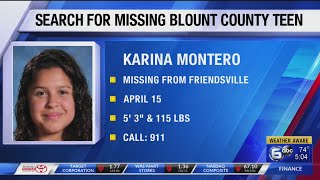 Blount County Sheriff's Office searching for teen missing since April 15