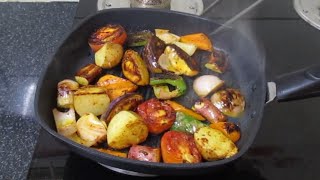 How To make Grilled Vegetable Without Oven | Roasted Vegetables | Weight Loss Recipe | KHUSHBOOCOOKS