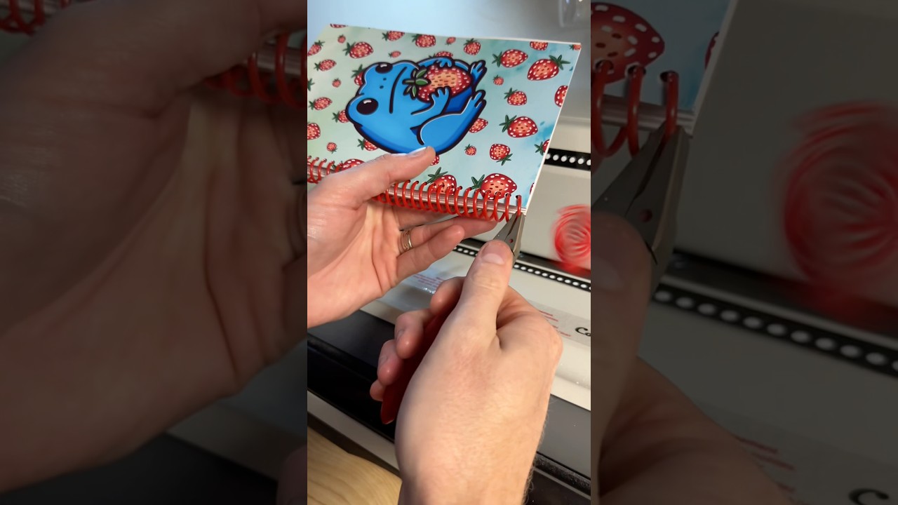 How to make a spiral bound notebook 