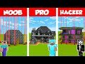 Minecraft PRO vs NOOB vs HACKER: SAFEST BEDROCK HOUSE CHALLENGE in Minecraft / Animation