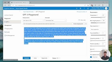 Azure OpenAI Service - Studio Overview