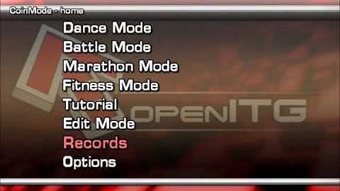 OpenITG Help: How to get the Regular ITG menu screen.