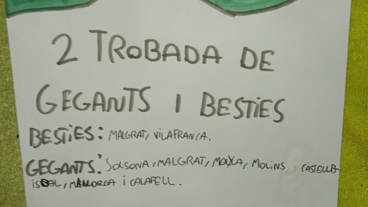 presentació de gegants de goma