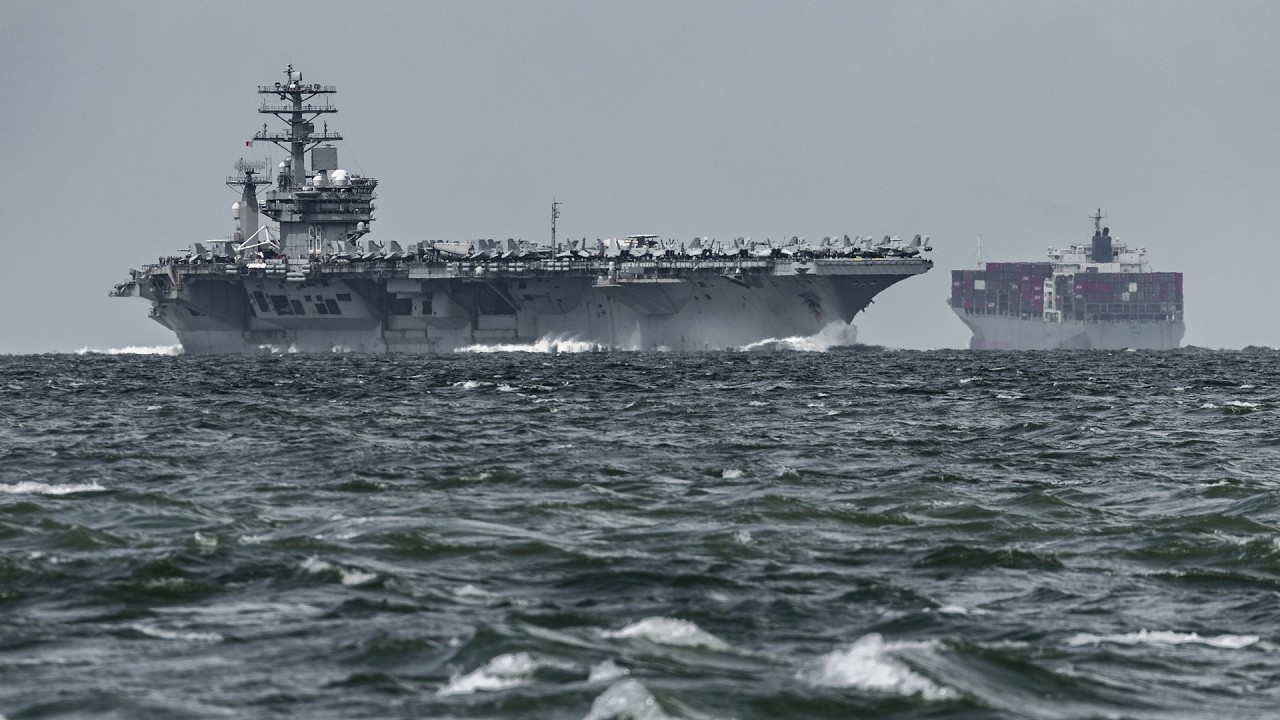 250616 – USS Nimitz (CVN-68) Transits the Singapore Strait, Bound for the Middle East