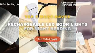 Amazing Rechargeable LED Book Lights For Night Reading You Need To See - 1 pcs USB Rechargeable Book