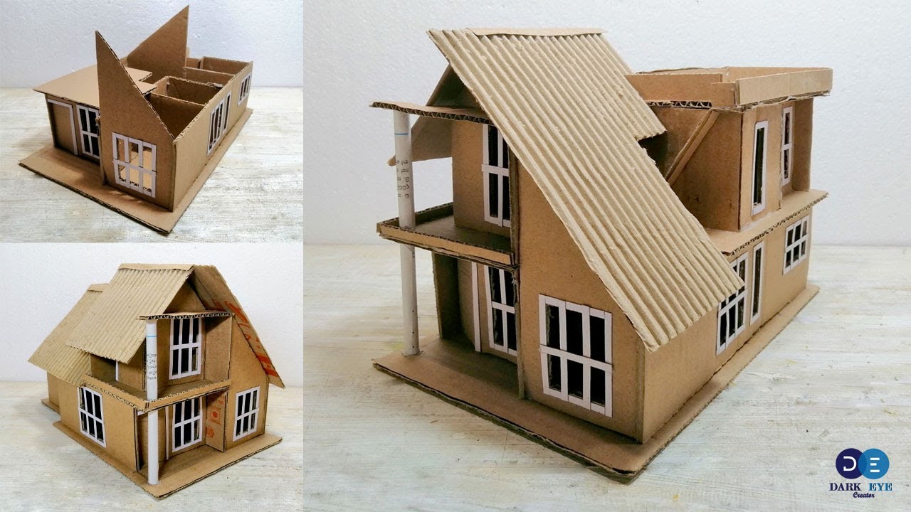 How To Make A Small Cardboard House Beautiful Easy Way With Images | My ...