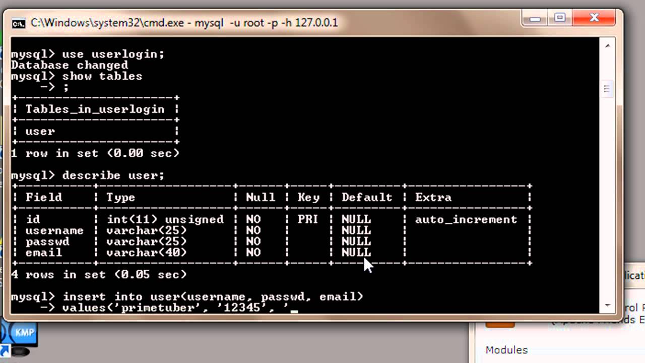 Mysql where not in