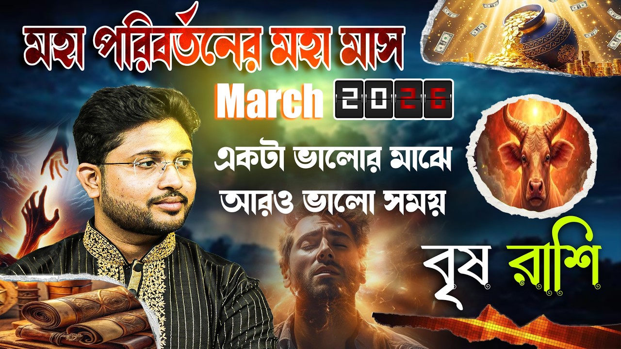 বৃষ রাশি 🐂। Taurus Sign। March 2026 মহা পরিবর্তনের মহা মাস ।