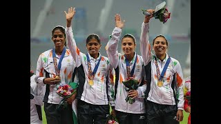 Womens 400M Relay Final- Asian Games 2014