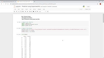 Task1-Prediction Using Supervised ML@The Sparks Foundation#GRIPDEC20