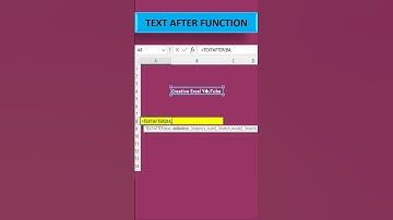 🔥Text After Function: Excel Tips and Tricks🔥 #shorts