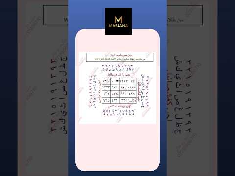 وفق مربع لجلب الرزق وتوسيع المعيشة والحصول على عمل 