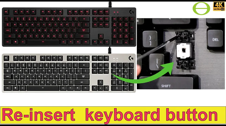 How to re-insert the "enter" key on the Logitech G413 Keyboard - fix keyboard button