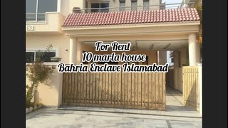 For Rent Sector A 10 marla Full house Bahria enclave  Contact 03325786878 03335557796