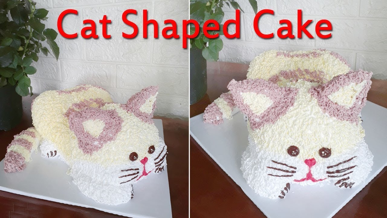 Amazing Decorate Cake // CAT Shaped Cake  //71//  Bánh kem hình con mèo // BaoTram Ice Cake