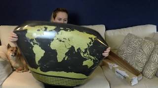 Best gift for travelers - Scratch Off World Map Poster - Review by Sam Best gift for travelers - Scratch Off World Map Poster - Review by Sam
