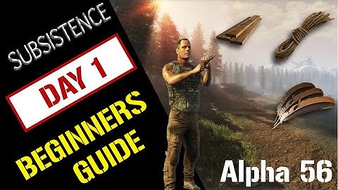 SUBSISTENCE COMPLETE BEGINNERS GUIDE || HOW TO SURVIVE DAY 1 TUTORIAL || A56 TIPS & TRICKS