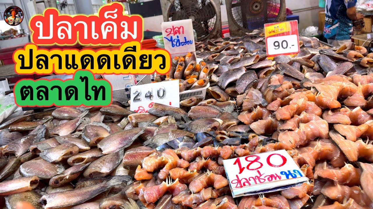 #ตลาดปลาเค็ม #ปลาแดดเดียว #ปลาแห้งปลาย่างปลาป่น #ตลาดไท #คลองหลวง #ปทุมธานี #ลุงน้อยchannel