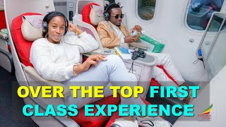 THE ROYAL TREATMENT YOU GET IN ETHIOPIAN AIRLINE BUSINESS CLASS || DIANA BAHATI