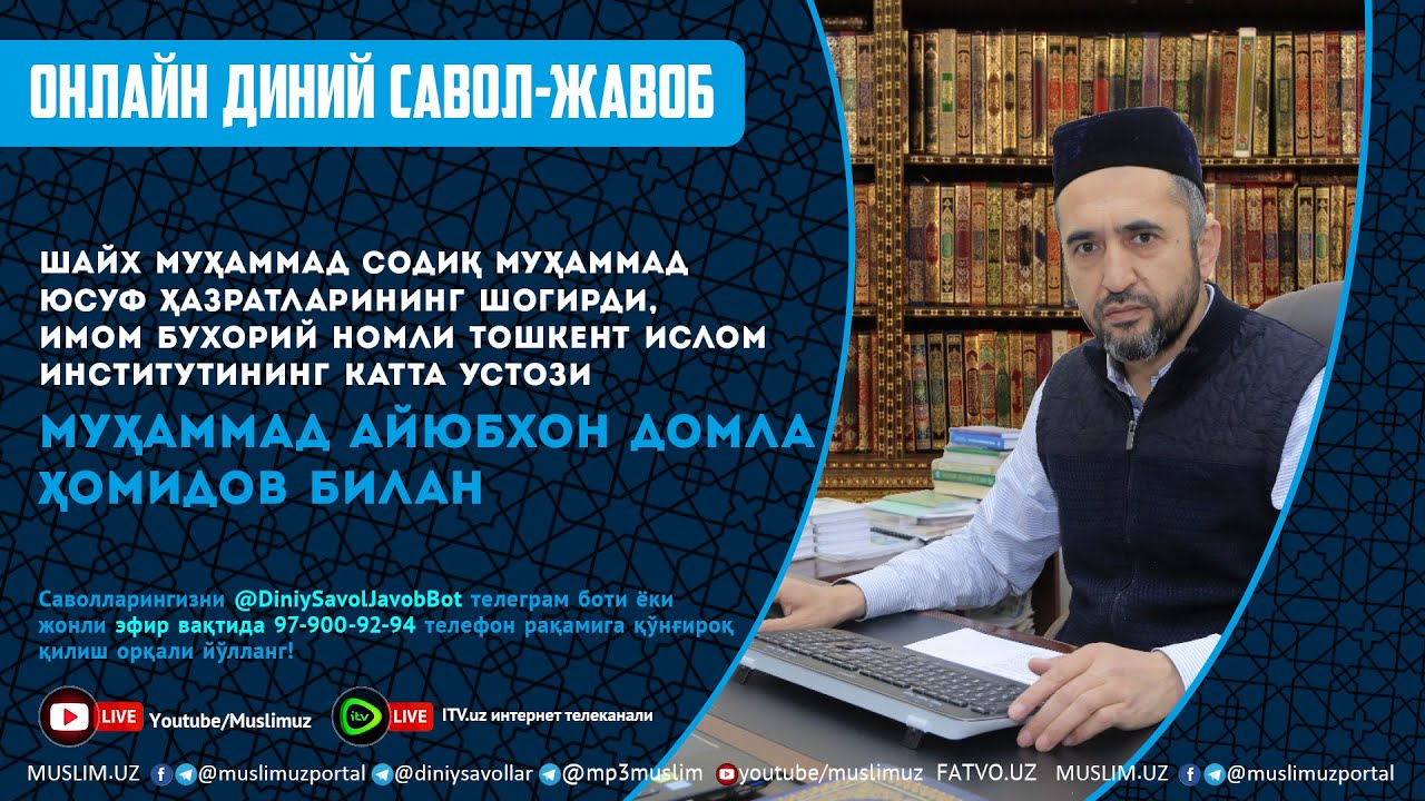 ONLINE: Diniy savol-javob (16-son, 01.01.21)