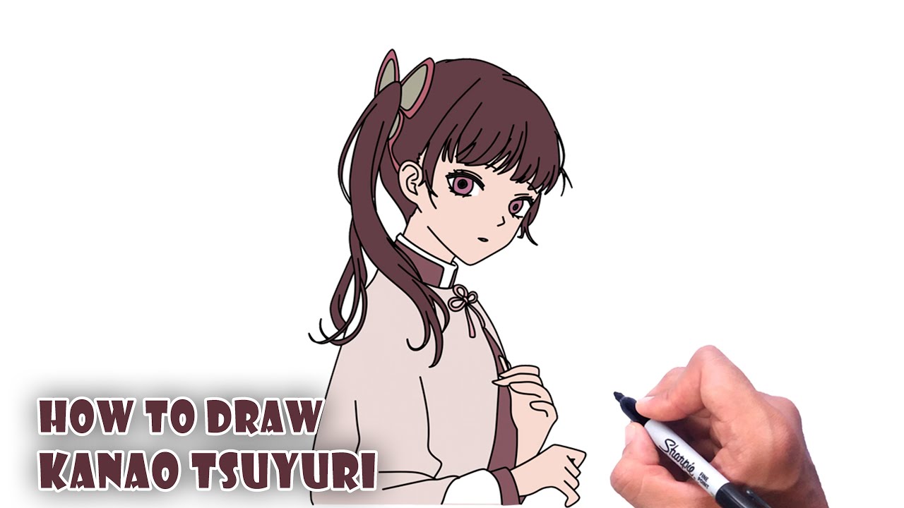 How to Draw Kanao Tsuyuri | Demon Slayer - Step by step Tutorial - YouTube