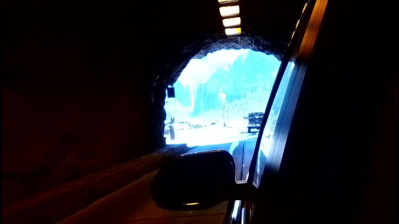 Entering Yosemite National Park via the Wawona Tunnel