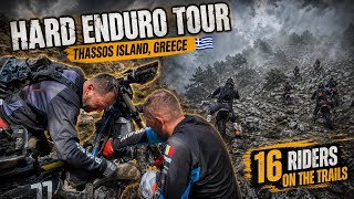 Hard Enduro Tour in Thassos | Rocks, Rain, Thunder and 16 Riders on the Trails