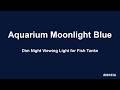 Aquarium Moonlight Blue Screen 1080p  (1 hour) | Dim Night Viewing Light for Fish Tanks