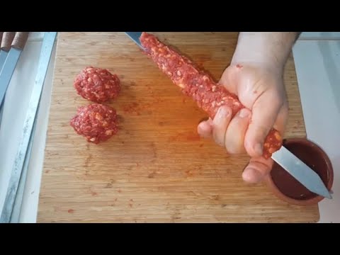 Evde Adana ve Urfa Kebap Nasıl yapılır - Zırh kıyma kebabı yapılışı - Kes Pişir Ye