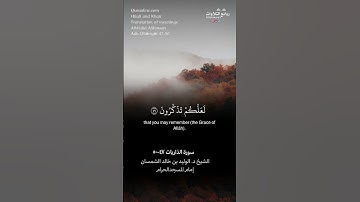 ( والسماء بنيناها بأيد وإنا لموسعون  …) | سورة  الذاريات ٤٧-٥٠ || الشيخ د. الوليد بن خالد الشمسان