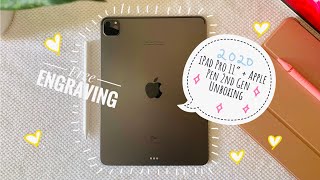 iPad Pro 2020 11” + Apple Pencil 2nd Gen Unboxing (Free Engraving)