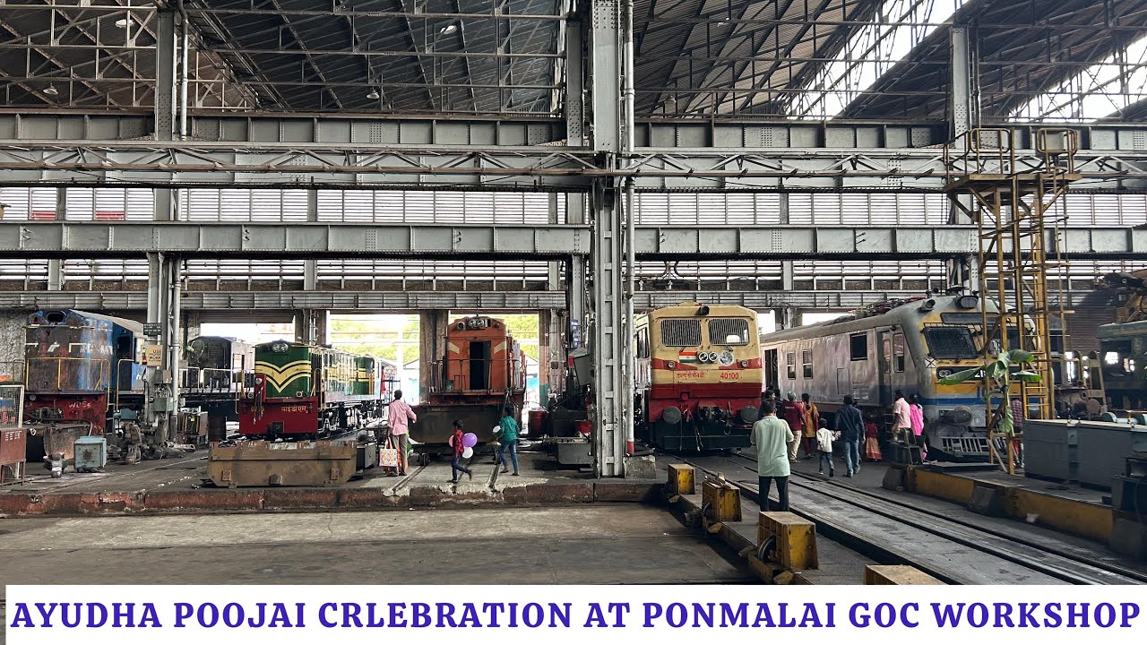 VISIT TO SOUTHERN RAILWAYS “BEST WORKSHOP” AT PONMALAI(GOC) TRICHY ON AYUDHA POOJAI CELEBRATION DAY