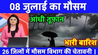 आज 2 जुलाई 2025 का मौसम, यूपी में भारी बारिश आंधी तूफान की चेतावनी #आज_का_मौसम #weatherupdate #today