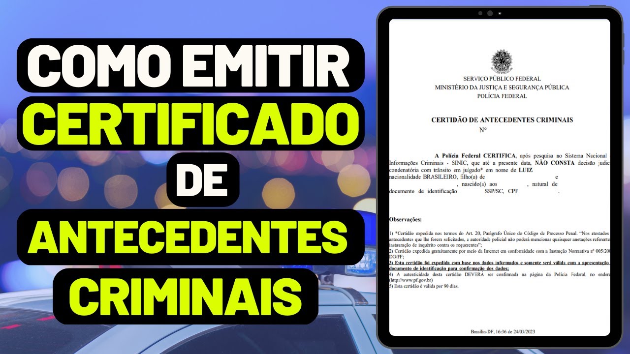 Tá difícil… tirar atestado de antecedentes online