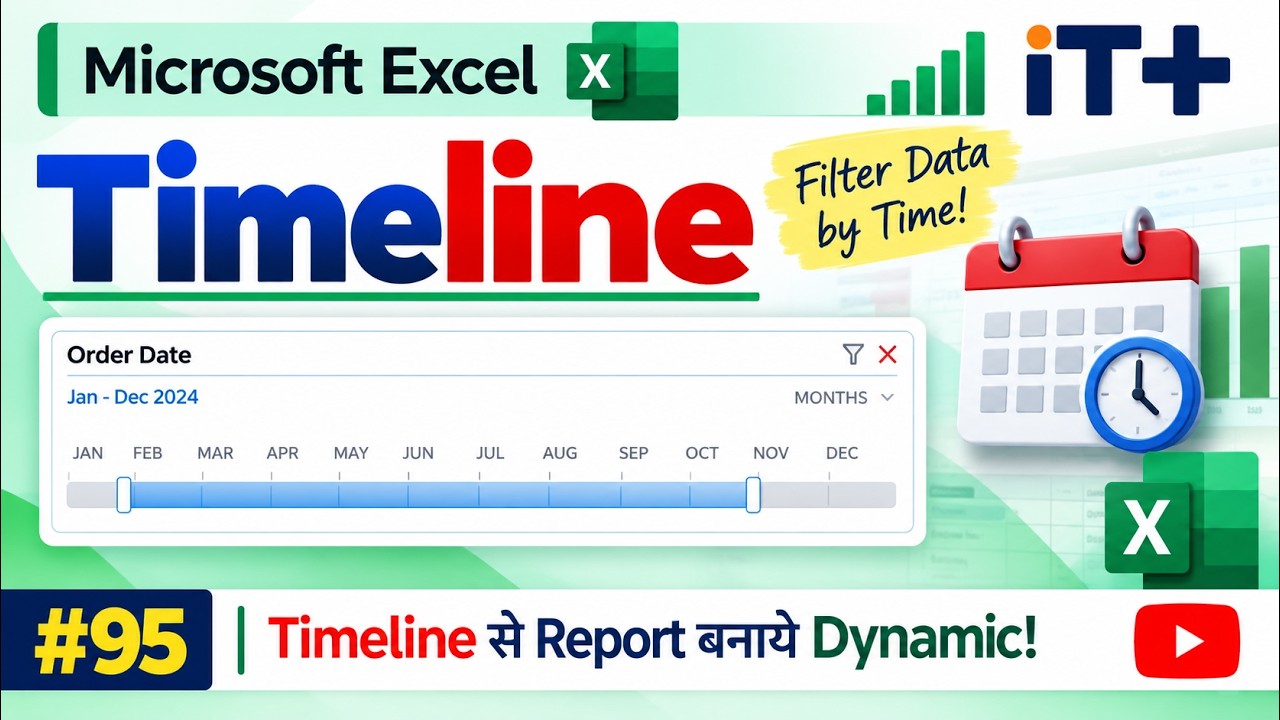 How to Insert Timeline in Excel | Interactive Date Filter for Pivot ...