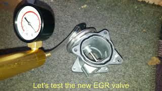 EGR Valve removal and Test 0401 Insufficient EGR flow