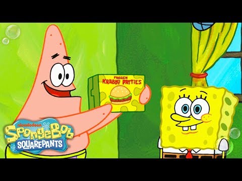 Patrick & SpongeBob Shoot a Frozen Krabby Patty mercial