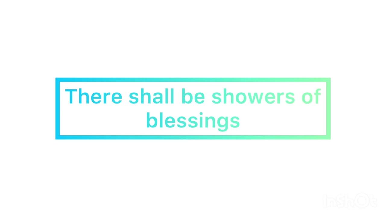 Showers of blessingsKaraokePianoLyrics YouTube