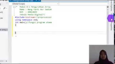 modul 8-1 pengurutan array