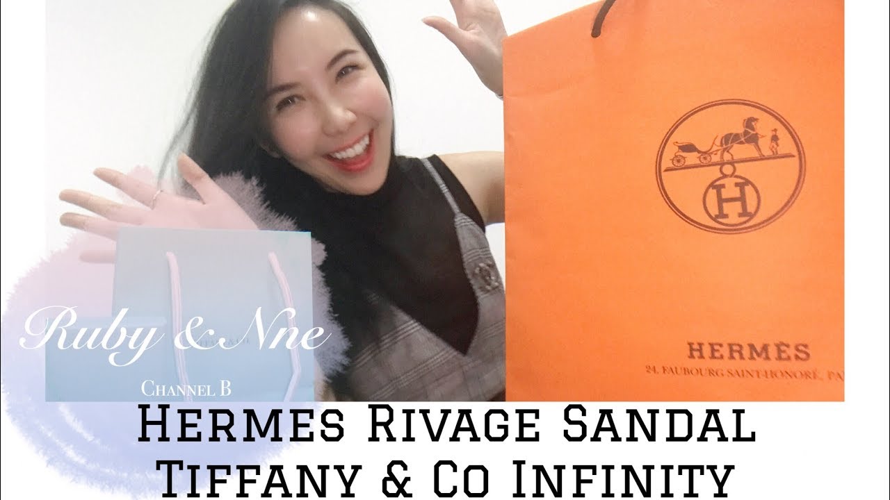 Hermes Rivage Jelly Sandal, Tiffany Infinity Necklace Unboxing//爱马仕果冻凉拖鞋  提芬妮项链Infinity系列开箱 - YouTube