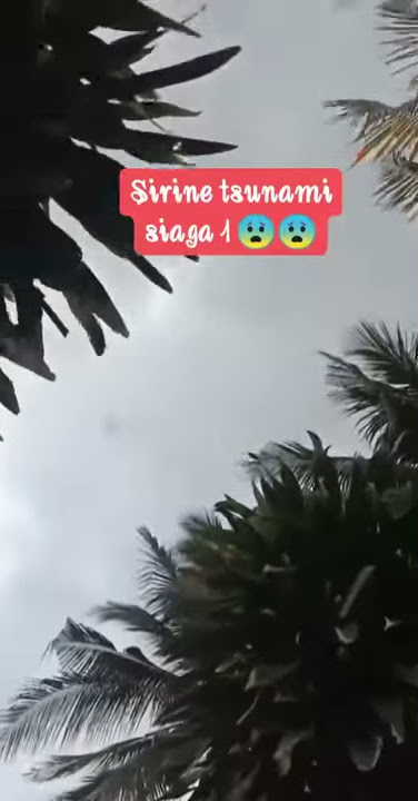 Sirine tsunami siaga satu. Harap waspada