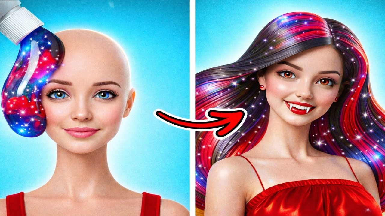 CHICA QUIERE SER VAMPIRO 🖤 Reto de Arte y Cambio de Imagen Por YayTime! STAR