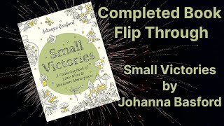 Completed Book Flip Through  Small Victories by Johanna Basford