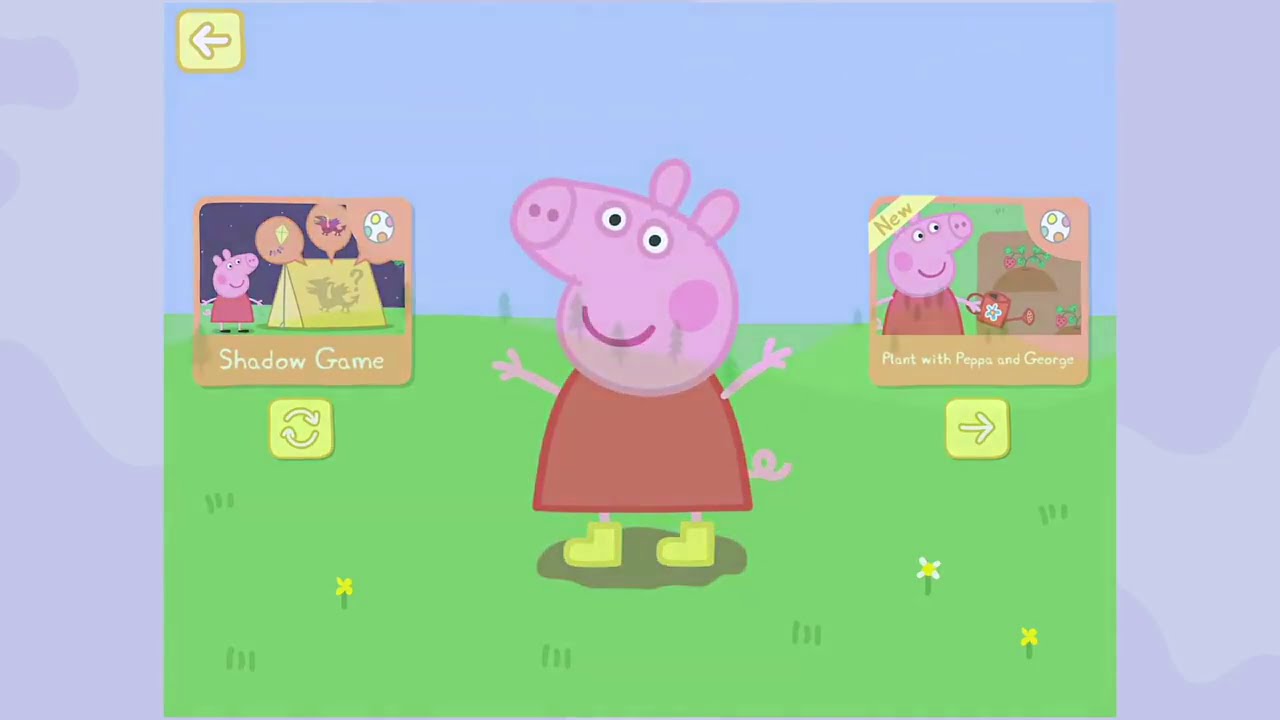 Peppa Pig App The Shadow Game! Peppa Pig Theme Play Game For Kids - YouTube